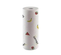 Kitchen Roll Reusable Lazy Rags Bamboo Towels Wet and Dry for Kitchen Dishcloths Hand Towel Rolls Organic Dishwashing Cloth for Home Care and Cleaning(Red)