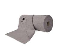 Kitchen Roll Reusable Paper: 50Pack Microfiber Washable Ultra Absorbent Softly Rags Drying Cleaning Cloth Household Dishcloths Kitchen Bathroom House Car Office Travel & Camping (04 Grey)
