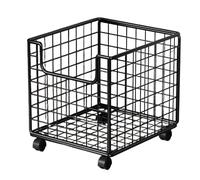 Kitchen Rolling Cart - Portable Storage and Floor Organizer, 360 Degree Swivel Utility Cart with Basket, Portable Shelf Rack for Vegetables, Fruits, Pantry Items, Snacks, Laundry Supplies, Bathroom