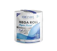 Kitchen Rolls Mega Paper Towels, 2 Ply, Extra Absorbent, 410 Sheets, 95m Roll, 1 Mega Roll Equals 7 Small Rolls, XXL Sheets, Thicker and Bigger (Pack of 1)