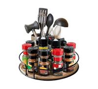 Kitchen Rotating Dish Organizer - Kitchen Swivel Dish, Rotating Organizer for Condiment Rack | Elegant Rotating Shelf with Kitchen Organizer for Pantry, P