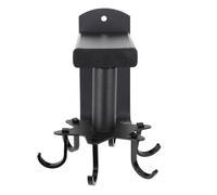 Kitchen Rotating Hook, Compact Space Savings 6 Hooks 6 Rotating Kitchen Aluminum Shelf Utensil for The Home (Black)