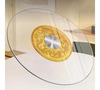 Kitchen Rotating Serving Tray 36 40in Swivel Tray Round Glass Turntable | Lazy Susan Heavy Duty Rotating Tray Transparent Dining Table Swivel Plate Tabletop Organizer(98cm/38.6in)