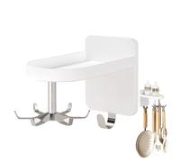 Kitchen Rotating Utensils Hook - Adhesive Kitchen UtensilsHook | Sturdy 360 Degrees Rotating Hook with Smooth Swivel Design | No Nail Utensils Hooks for Wall, Tiles
