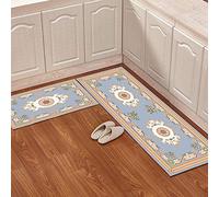 Kitchen Rug 40x60 Duck Egg Blue Kitchen Mat Non Slip Washable Floor Large Runner Kitchen Carpets Place Mats For Kitchen Table Floor Mat Microfiber Durable