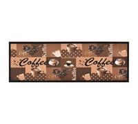 vidaXL Kitchen Carpet Washable Coffee brown Hallway Rug Floor Non Slip Runner