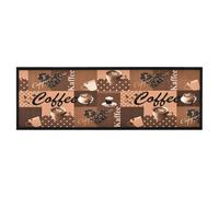 Kitchen Rug Coffee Brown Velvet 180x60cm Non-Slip Washable Soft Absorbent Plush