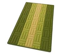 Kitchen Rug Edged Absorbent 3D Weaving Various Sizes and Colours Multipurpose Bathroom Bedroom Corridor 100% Made in Italy MOD.MIA 50X80 Green