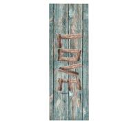 Kitchen Rug Grey Velvet 45x150 cm Non-Slip Washable Luxury Runner Mat Absorbent