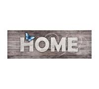 Kitchen Rug Grey Velvet 45x150cm Non-Slip Washable Soft-Touch Absorbent Runner.