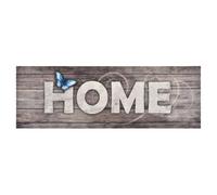 Kitchen Rug Grey Velvet 45x150cm Non-Slip Washable Soft-Touch Absorbent Runner.