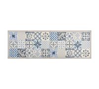Kitchen Rug Grey Velvet 60x300 cm Non-Slip Washable Soft-Touch Luxury Absorbent