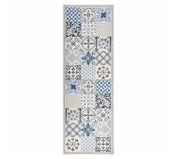 Kitchen Rug Grey Velvet Non-Slip Washable 45x150 cm Soft-Touch Minimal Luxury XL