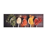 Kitchen Rug Grey Velvet Non-Slip Washable Runner 45x150 cm Luxury Comfort Modern