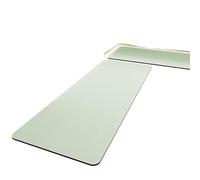 Kitchen Rug，Kitchen Mat Set 2 Pieces, Anti Fatigue Floor Mats, Waterproof Non Slip Rugs, Comfortable Standing Mats for Sink Stove Laundry Room Home Office Light Green 40 * 60+40 * 120Cm