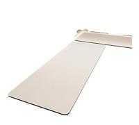 Kitchen Rug，Kitchen Mat Set 2 Pieces, Anti Fatigue Floor Mats, Waterproof Non Slip Rugs, Comfortable Standing Mats for Sink Stove Laundry Room Home Office Off-White 40 * 60Cm