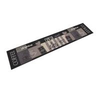 Kitchen Rug Washable Coffee Black 60 x 300 cm Velvet with Non-Slip Latex Underside, Weatherproof and Easy to Clean, Ideal as a Doormat, Dirt Trapper Mat and Rug for Indoor and Outdoor Use