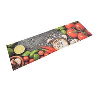 Kitchen Rug Washable Vegetables 45x150 cm Velvet Berkfield Home Multi One Size