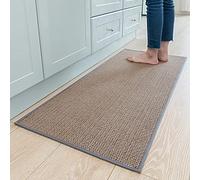 Kitchen Rugs and Mats Non Skid Washable, Absorbent Runner Rugs for Kitchen, Front of Sink, Kitchen Mats for Floor(Grey, 20"x47")