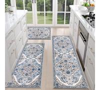 Kitchen Rugs Set, Boho Laundry Mats, 19.69x31.5 inches Comfortable Decorative Carpet, Soft Non Slip Runner for Living Room Hallway Bedroom Bathroom Patio Porch Laundry Entryway