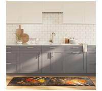 Kitchen Runner Multicolour 60x180 cm Velvet Polyester Washable Anti-Slip 4mmPile