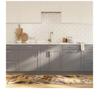 Kitchen Runner Rug Multicolour 60x180cm Velvet Polyester Anti-Slip Washable30C