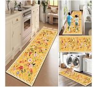Kitchen Runners Non Slip Washable Runner Rugs For Hallway, 40 x 160 cm Heavy Duty Carpet Runners for Hallway, Rubber Backed Hall Runners Narrow Rug, Floor Carpet for Entrance for Tiles, Hard Floors