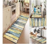 Kitchen Runners Non Slip Washable Runner Rugs For Hallway, 40 x 60 cm Heavy Duty Carpet Runners for Hallway, Rubber Backed Hall Runners Narrow Rug, Floor Carpet for Entrance for Tiles, Hard Floors