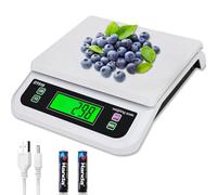 Kitchen Scale Digital 30kg Large Professional Food Weighing Scales High Precision Accurate Electric Baking Scales with 6 Units and Tare Function Counting Scale Backlit LCD Display for Cooking