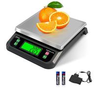 Kitchen Scales 40kg/1g Professional Stainless Steel Kitchen Scales Professional with Food Scales with LCD Display and 6 Units for Baked Goods