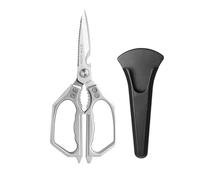 Kitchen Scissor, Heavy Duty Stainless Steel Kitchen Shears Scissor for Food, Sharp Cooking Scissors for Meat Chicken Fish Nut Vegetable Herb, Bottle Opener (Sliver)
