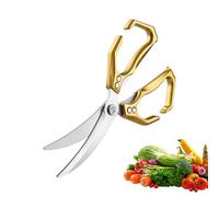 Kitchen Scissors, 2 in 1 Food Scissors with Nutcracker, Versatile Stainless Steel Heavy Duty Scissors for Fish Grill Preparation