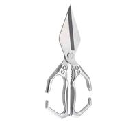 Kitchen Scissors All-Purpose - Robust Kitchen Scissors for Cutting Meat | Chopper with Nutcracker and Non-Slip for Barbecuing Chicken Duck Fishing Camping Baking
