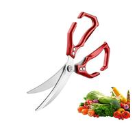 Kitchen Scissors for Food, 2 in 1 Seafood Scissors with Nutcracker - Heavy Duty Stainless Steel Multifunction for Preparing Food, Vegetables, Shrimp Home