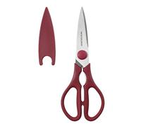Kitchen Scissors for Food, HUNTER.DUAL Heavy Duty Poultry Shears for Cooking, Multi-Purpose for Cutting Chicken, Meat, Fish and Vegetables (Red, 8.25 inches)