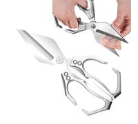 Kitchen Scissors for Food - Kitchen Scissors for Food Processing When Cooking - Non-Slip High Performance Steel Cooking Tool for Fish Turkey Chicken Seafood Bones