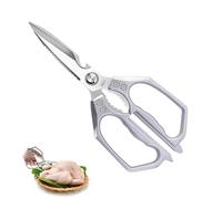 Kitchen Scissors,Heavy Duty Meat Shears,Stainless Steel Sharp Utility Food Titanium Coated Blade,Zinc Alloy Handle,Multipurpose-Bottle Opener,Nut Cracker,for Chicken,Poultry,Bones,Fish,Herbs,Seafood