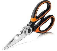 Kitchen Scissors Heavy Duty, Upgraded Sharp Stainless Steel Kitchen Shears Multipurpose Utility Cooking Scissor with Blade Cover for Chicken, Fish, Meat, Poultry, Vegetables, Herbs, Bones, Nuts, BBQ