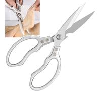 Kitchen Scissors,Multi-Functional Utility Scissors Heavy Duty,23×9.5cm | for Home Kitchen Use,for Meat Poultry Herbs Cutting,Stainless Steel,Silver