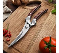 Kitchen Scissors, Multifunctional Kitchen Chicken Bone Scissors Stainless Steel Cook Scissors Knife Powerful Chicken Duck Fish Cutter Shears (Color : B)