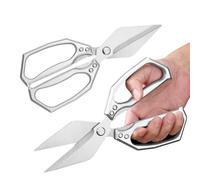 Kitchen Scissors - Poultry Scissors for Disassembling Chicken and Duck | Pack of 2 Household Herringbone Scissors for Poultry, Baker, Nuts, Duck, Chicken Meat, Grill Lovers, Professional Chefs, Hobby