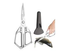Kitchen Scissors, Robust Poultry Scissors, Versatile Stainless Steel Scissors for Chicken Bones, Poultry, Seafood, Meat, Kitchen Use, Dishwasher Safe