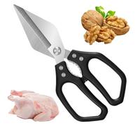 Kitchen Scissors, Stainless Steel Cutting Tool - Multifunctional Cutting Tool for Sewing Fabric Paper Kitchen Salad Meat Food Preparation Garden Poultry Craft Household