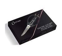 Kitchen Scissors: Take-Apart Stainless Steel Utility Kitchen Shears with Soft Grip Comfort Handles | Heavy Duty Construction | Multi Purpose Cooking Scissor for Meat, Chicken | Luxury Gift Box