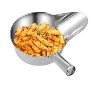 Kitchen Scooper for Food | Serving Food Scoop Stainless Steel Shovel - Stirring Cooking Meal Preparation Tool with Duckbill Spout for Sugar Candy Salt Sauce Popcorn Rice