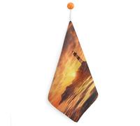 Kitchen Sea Lighthouse Hand Towels with Hanging Loops, Highly Absorbent & Quick Drying Towels for Kitchen Bathroom, Microfiber Cleaning Cloth, Dish Towel, Tea Towel Decorative, Dish Rag(12x12)