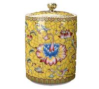 Kitchen Sealed Ceramic Tea Canister, Coffee and Spice Storage Container, Green 14 * 9.4cm - Airtight Food Storage Solution for Pantry Organization