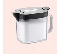 Kitchen Seasoning Jar Household Salt MSG Storage Box -Proof Putting Sugar Bowl(Argento)