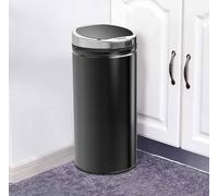 Kitchen Sensor Bin Slimline Automatic Touchless Waste Stainless Steel Black