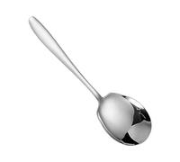 Kitchen Serving Spoon - Cooking Spoon | Kitchen Served Tablespoon | Stainless Steel Kitchen Utensils | Server Spoon Large | Ergonomic Handle Kitchen Silver Spoon for Weddings, Parties, Family
